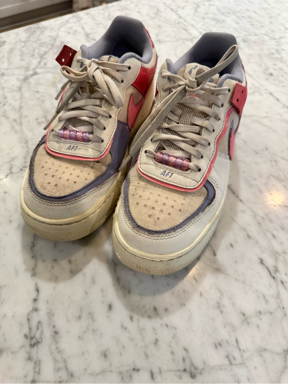 Nike Wmns Air Force 1 -Shadow 'Sail Sea Coral' Sz 7.5